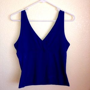Blue cross tank top